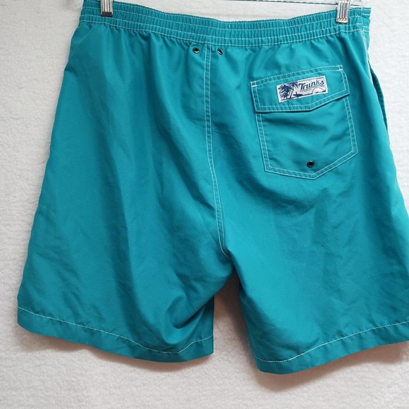 Trunks Surf‎ & Swim Co. Men's Large Turquoise Trunks - Picture 2 of 11